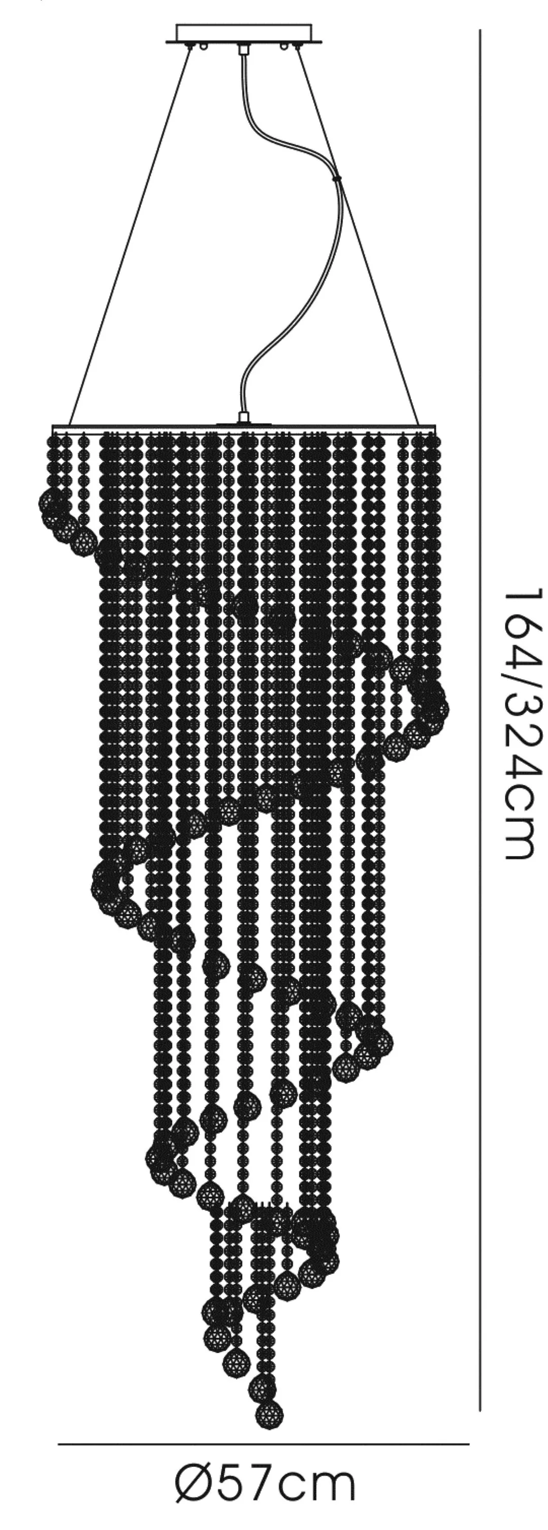 Atla Polished Chrome Crystal Ceiling Lights Diyas Statement Crystal Fittings